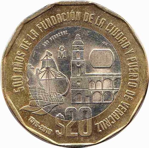 Mexiko pesos 2019 500th - 2019, "500th