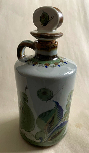 Keramikflasche handbemalt