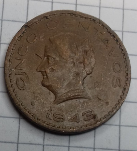 Mexiko centavos 1943 - mexiko, 5