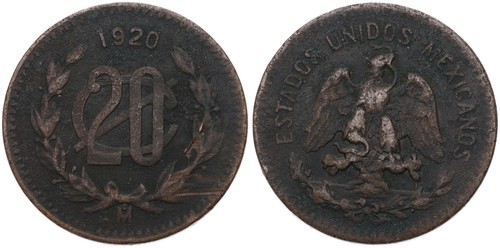 Mexiko mexico 20 centavos - mexico,
