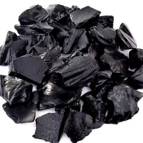 Obsidian schwarz edelsteine - obsidian,