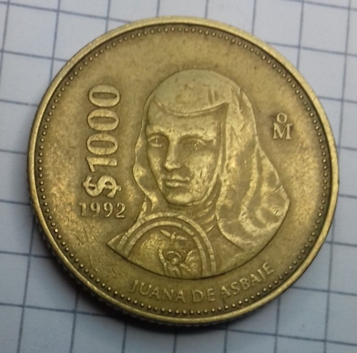 Mexiko 1000 pesos 1992 - mexiko, pesos,