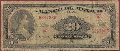 Mexiko mexico pesos - pesos, p-54p