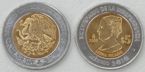 Mexiko pesos 2009 - 5,