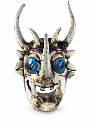 Mexikanische diablo maske holz - mexikanische,