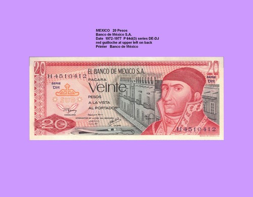 Mexiko mexico pesos 1977 - mexico,