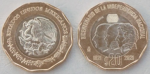 Mexiko pesos gedenkmünze - mexiko, 20