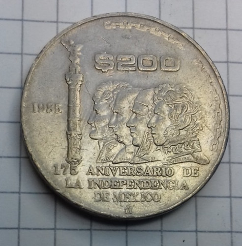Mexiko 200 pesos 1985 - pesos,,