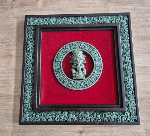 Vintage aztekischer sonnengott - vintage,