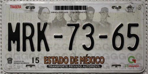 Mexiko nummernschild estado - mexiko,