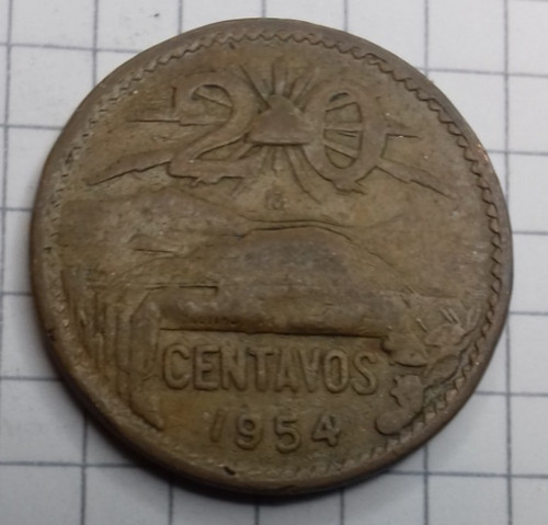 Mexiko centavos 1954 - 20, centavos,