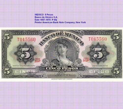Mexiko mexico 5 - 5, pesos